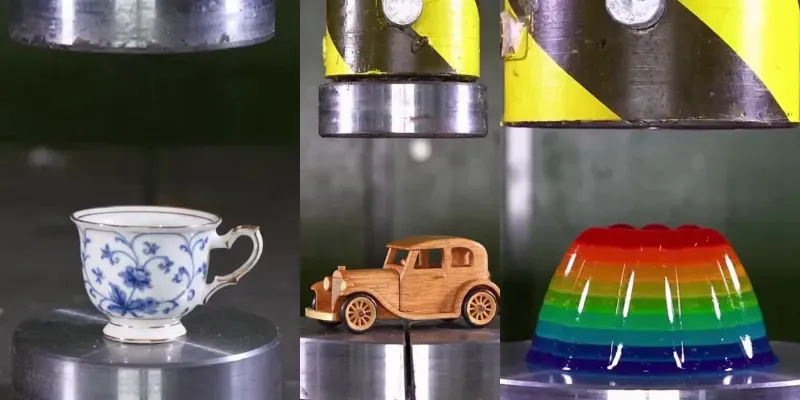 Hydraulic Presses Crush Everyday Objects generated by undefined