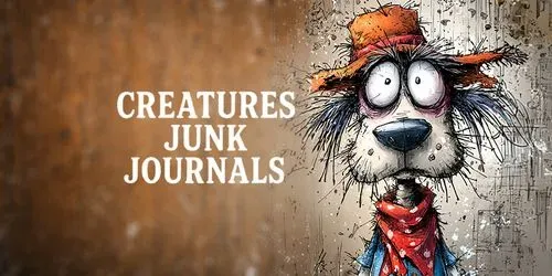 Animal Hell Creatures Junk Journals generated by midjourney