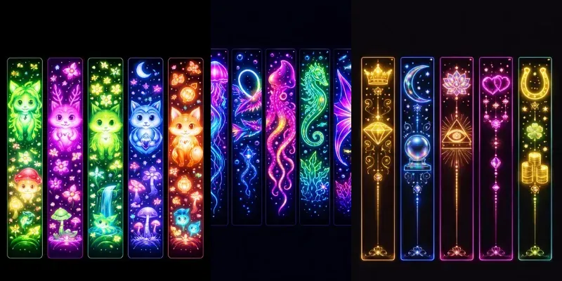 Neon Bookmark Set 5v Masters generated by undefined
