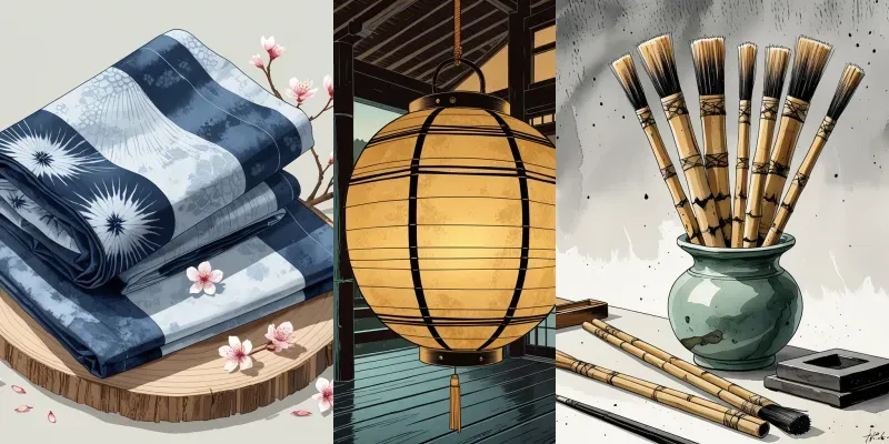 Japanese Wabisabi Objects Traditional generated by undefined