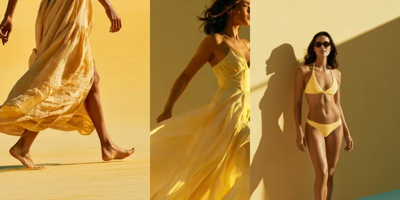 Pastel Yellow Summer Cinematic Lifestyles generated by undefined