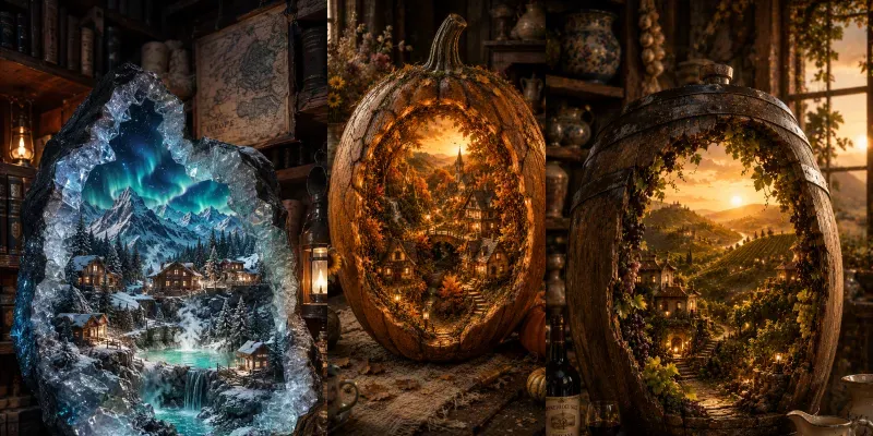 Hidden Realms In Miniature generated by undefined