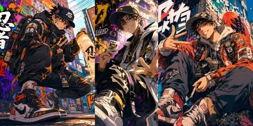 Urban Anime Street Legends generated by chatgpt-image