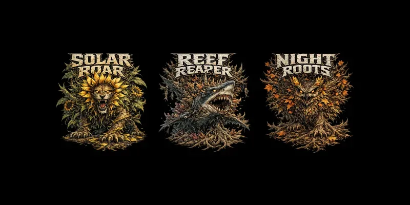 Metal Flora Beast Tshirt Forges generated by undefined