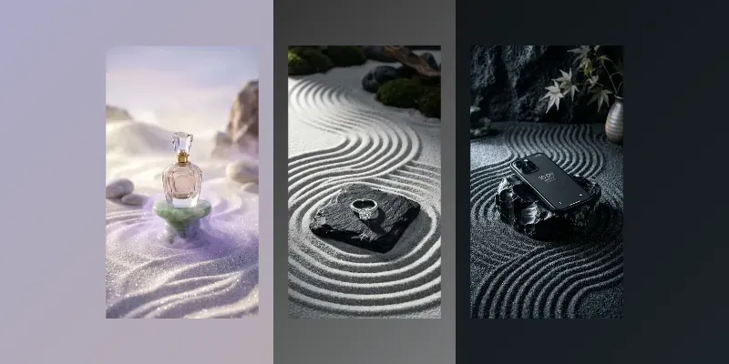 Modern Zen Geometric Sand Lenses generated by undefined