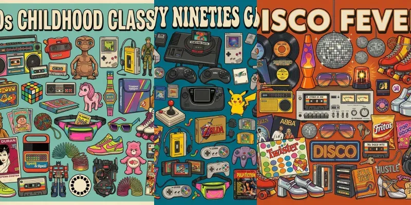 Retro Nostalgia Collages generated by undefined