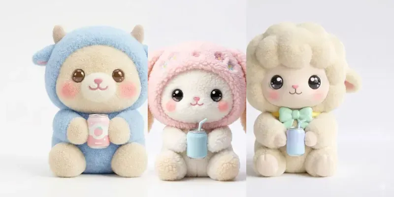 Ultra Cute Kawaii Plush Toy Characters generated by undefined