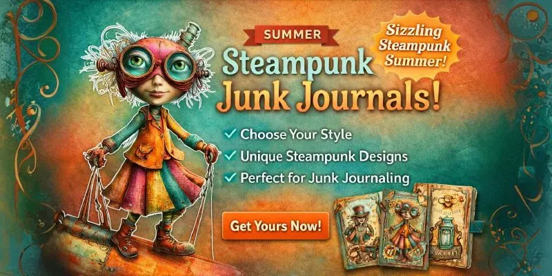 Summer Steampunk Junk Journals generated by undefined