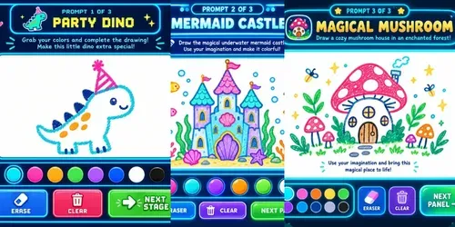 Interactive Doodle Games generated by chatgpt-image
