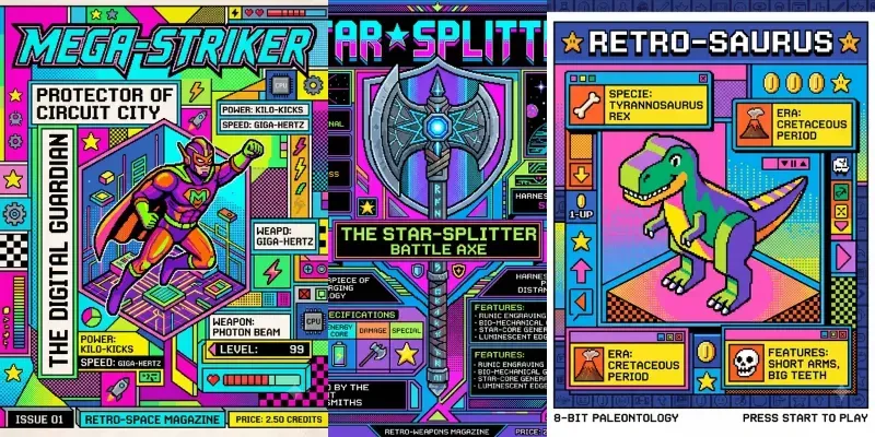 Pixel Poster Designs generated by undefined