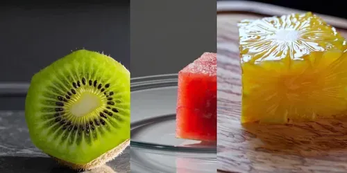 Sweet Cubic Fruits generated by sora