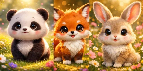 Cute Fantasy Animal Portraits generated by chatgpt-image