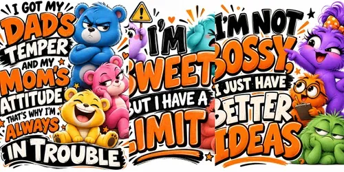 Funny Family Quote Tshirt Art generated by chatgpt-image