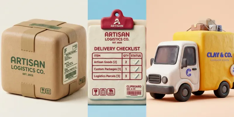 3D Claymorphism Logistics Icon Packs generated by undefined