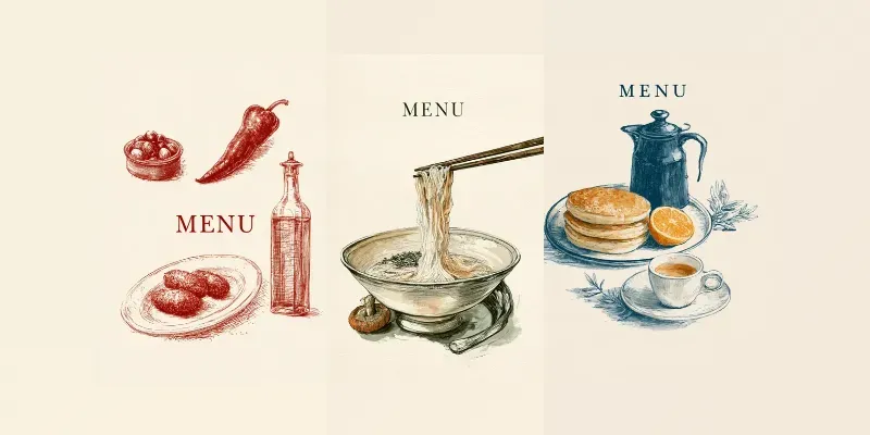 Elegant Menu Covers
