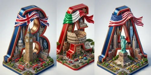 3d Landmark Typography Generator generated by gemini-image