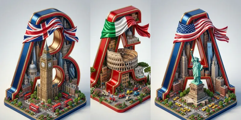 3d Landmark Typography Generator generated by undefined