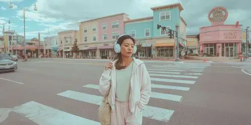 Modern Clean Girl Street Photography generated by midjourney