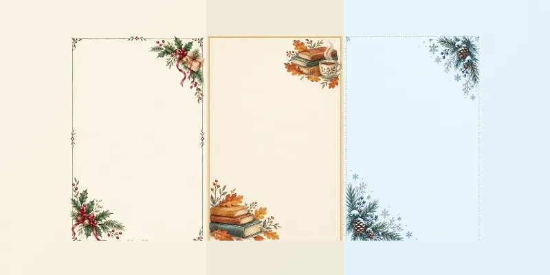 Cozy Seasonal Letter Papers