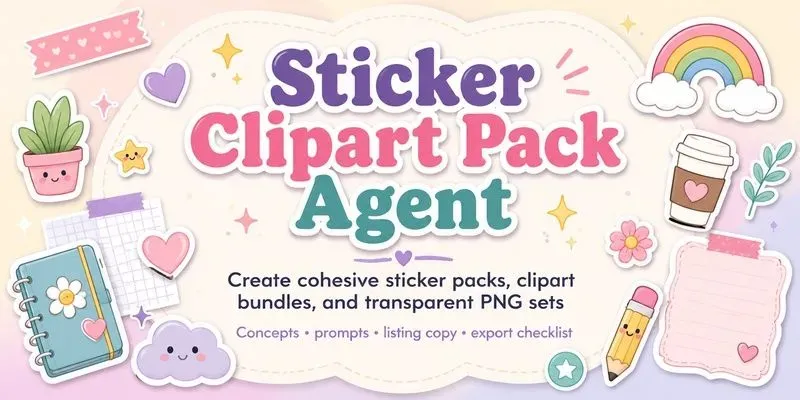 Sticker Clipart Pack Agent generated by undefined