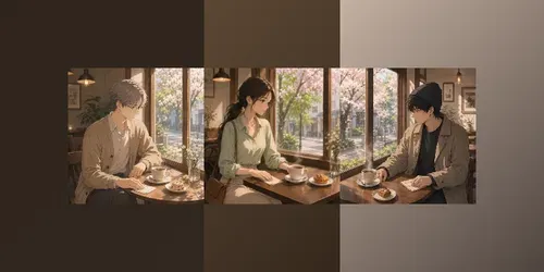 Soft Anime Cafe Breaks generated by chatgpt-image
