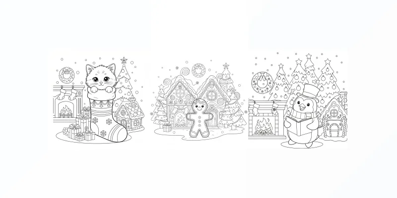 Christmas Coloring Book Creator Suites generated by undefined