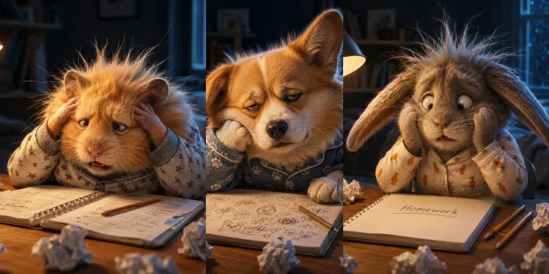 Stressed Desk Pets generated by undefined