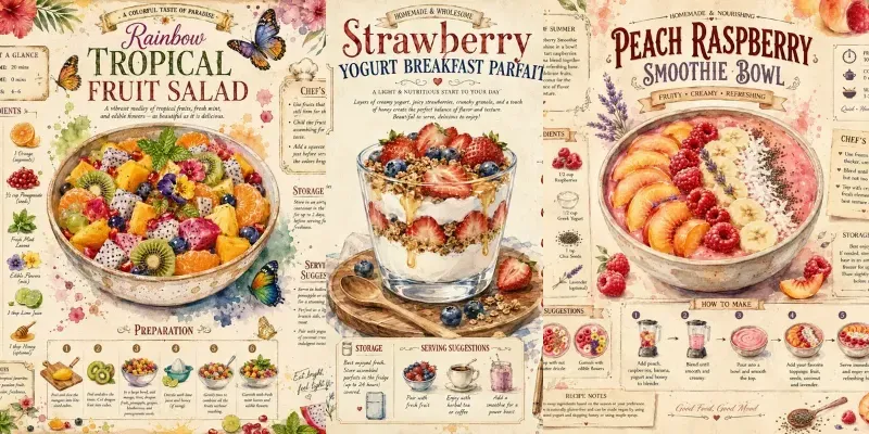 Vintage Recipe Infographics generated by undefined
