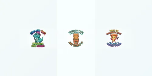 Cute Characters Tshirts Designs generated by chatgpt-image