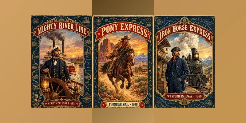 Vintage American Stagecoach Posters