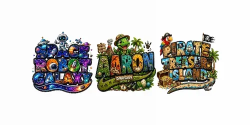Custom Name Cartoon Typography Designs generated by chatgpt-image