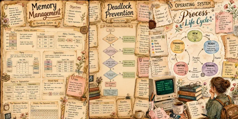 Vintage Operating System Journal Pages generated by undefined