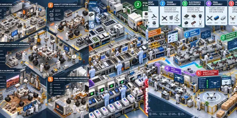 Isometric Process Infographics