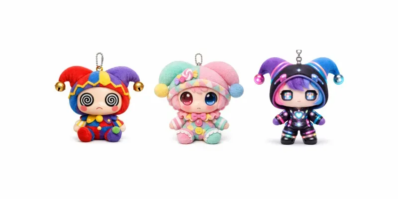 Chibi Jester Plush Keychain Toys generated by undefined