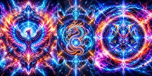 Cosmic Energy Emblem Generator generated by chatgpt-image