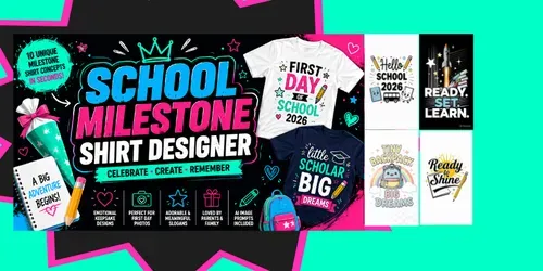 School Milestone Shirt Designer generated by gpt