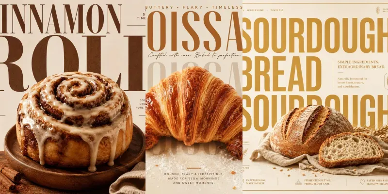 Bakery Typography Poster Generator generated by undefined