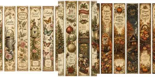 Enchanted Christmas Bookmarks generated by chatgpt-image