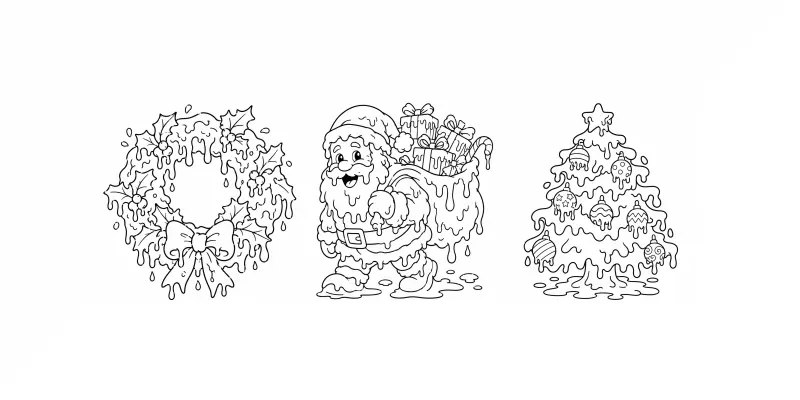 Melting Christmas Colorings generated by undefined