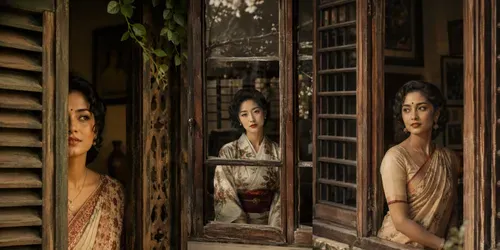 Vintage Window Princess Portraits generated by chatgpt-image