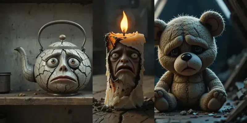 Sad Object Characters generated by undefined