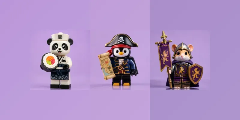 Lego Minifigure Portrait Makers generated by undefined