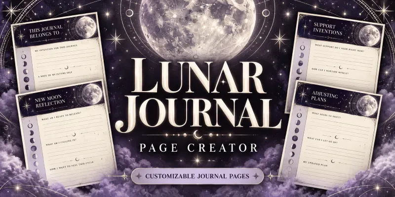 Lunar Journal Page Creator