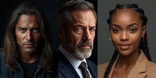 Realistic Studio Portraits generated by leonardo