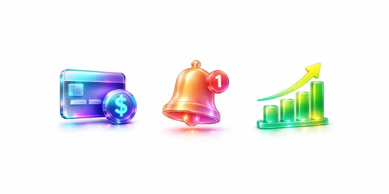 3D Glassmorphism UI Icons generated by undefined