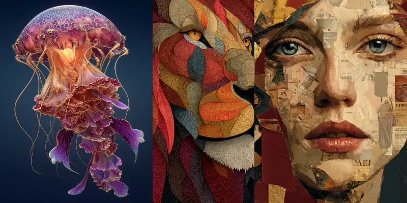 Maximalist Collages generated by undefined