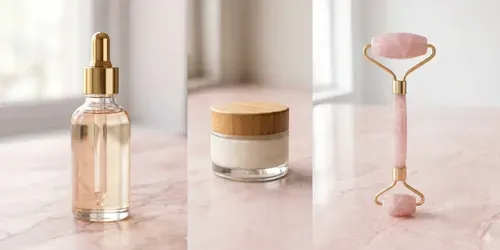 Clean Girl Skincare Mockups generated by gemini-image