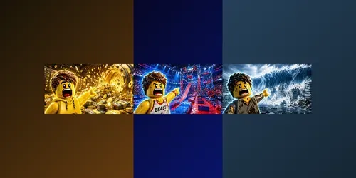 Lego Viral Thumbnail Beast Style 8K generated by chatgpt-image