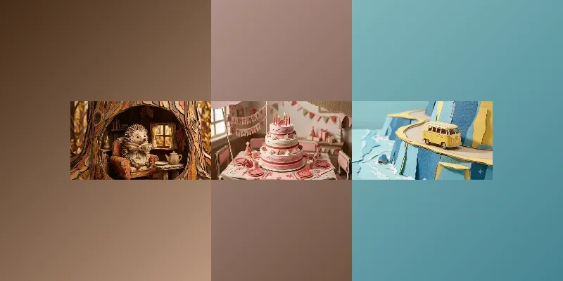 3D Paper Cutout Stop Motions generated by undefined