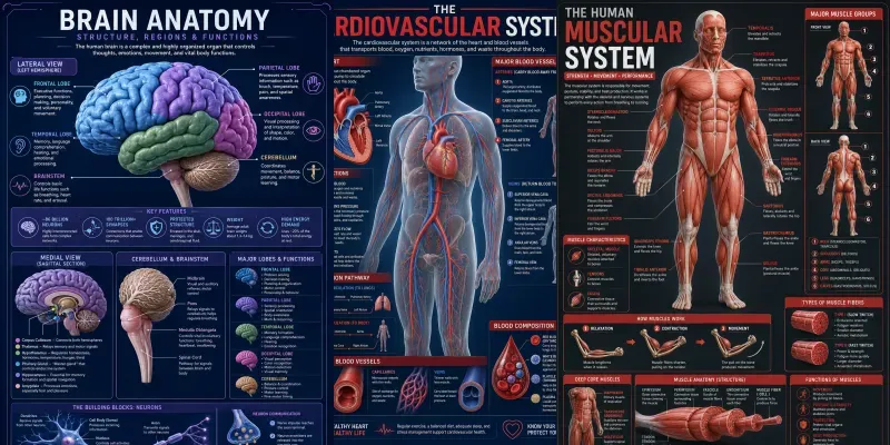 3D Human Anatomy Infographics generated by undefined